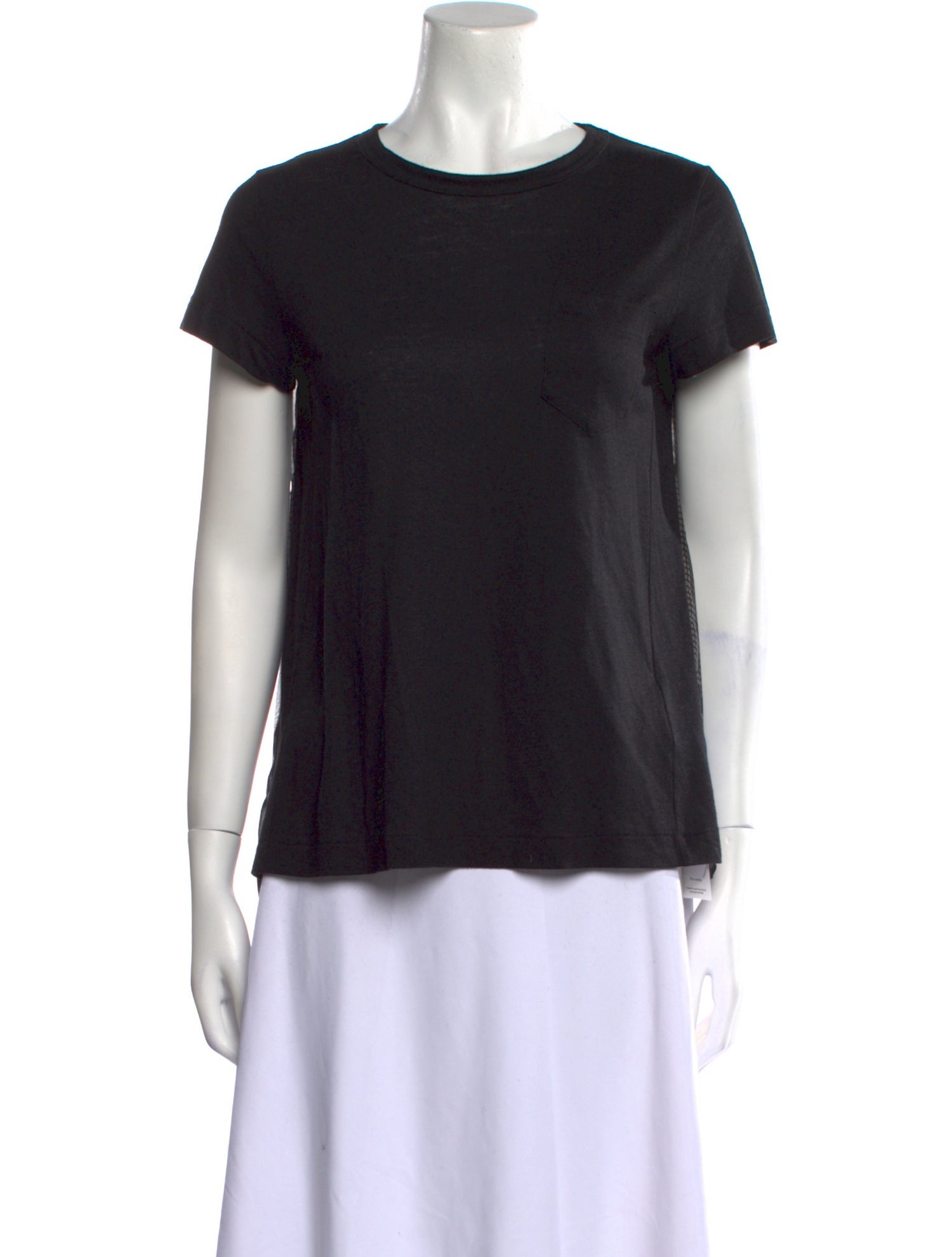 Sacai Linen Crew Neck T-Shirt