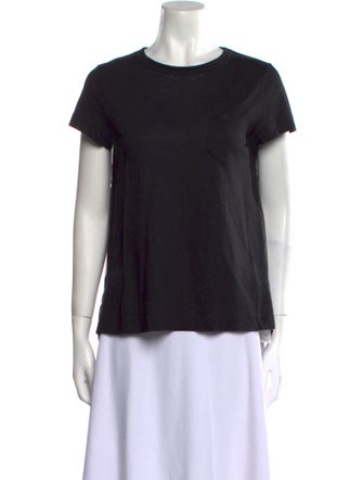 Sacai Linen Crew Neck T-Shirt