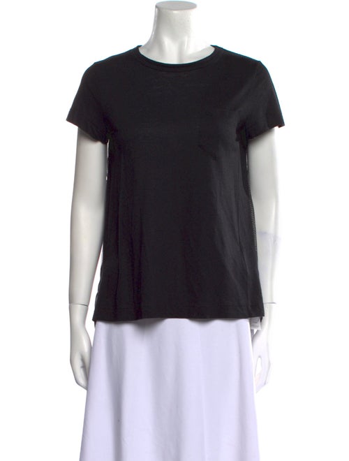 Sacai Linen Crew Neck T-Shirt