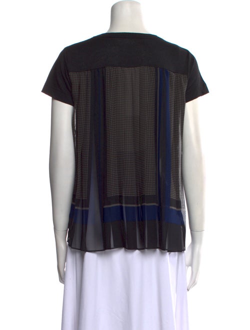 Sacai Linen Crew Neck T-Shirt