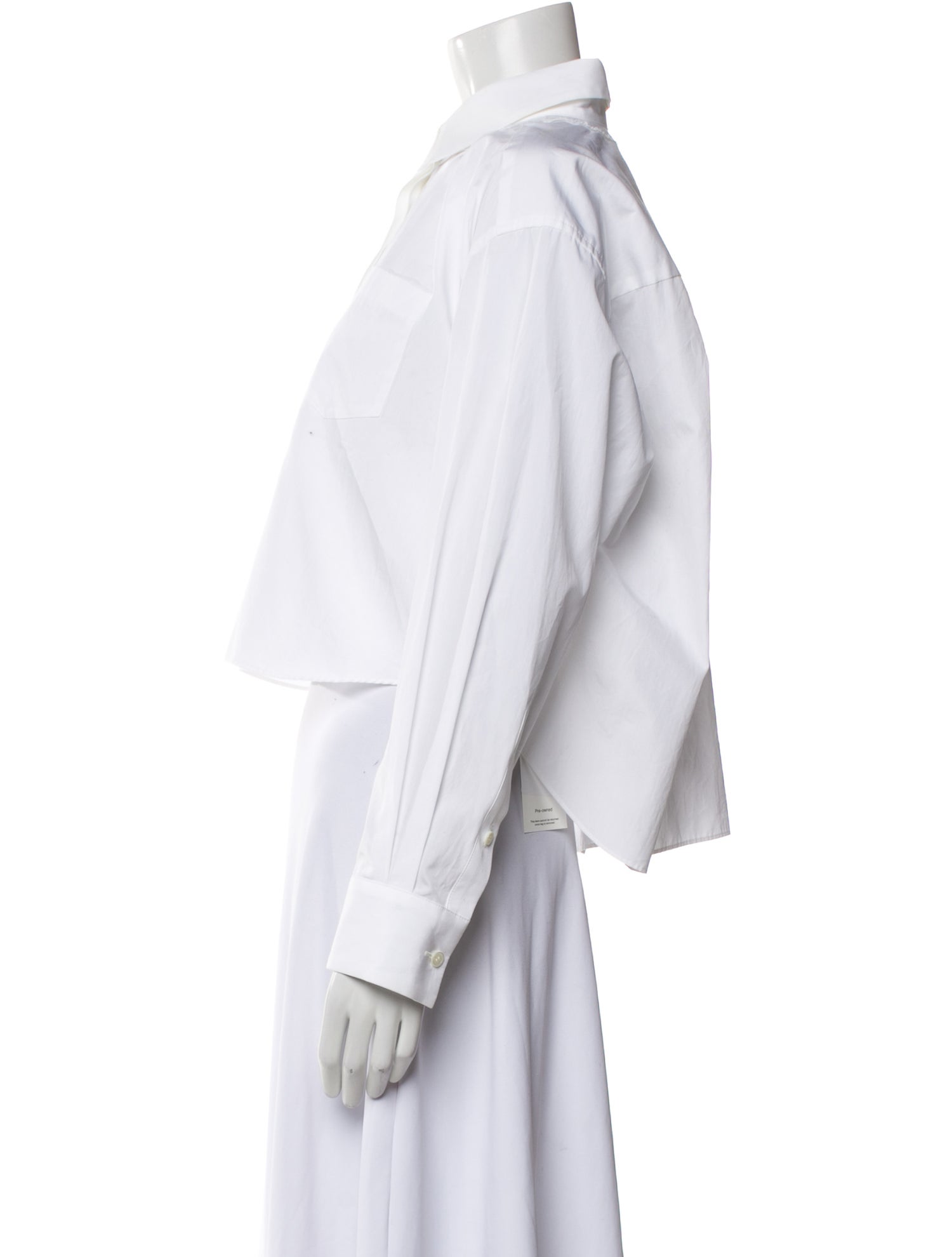 Sacai Long Sleeve Crop Top