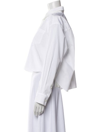 Sacai Long Sleeve Crop Top