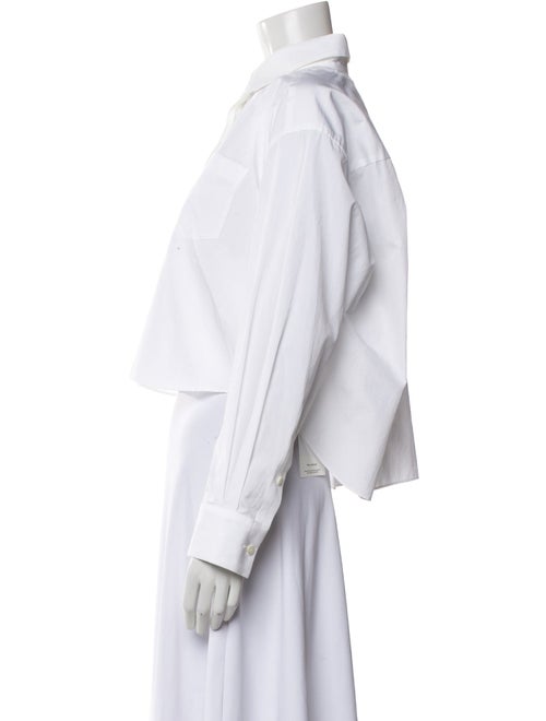 Sacai Long Sleeve Crop Top