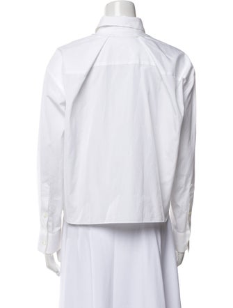 Sacai Long Sleeve Crop Top