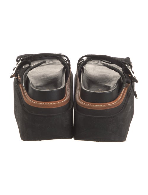 Sacai Leather Striped Espadrilles