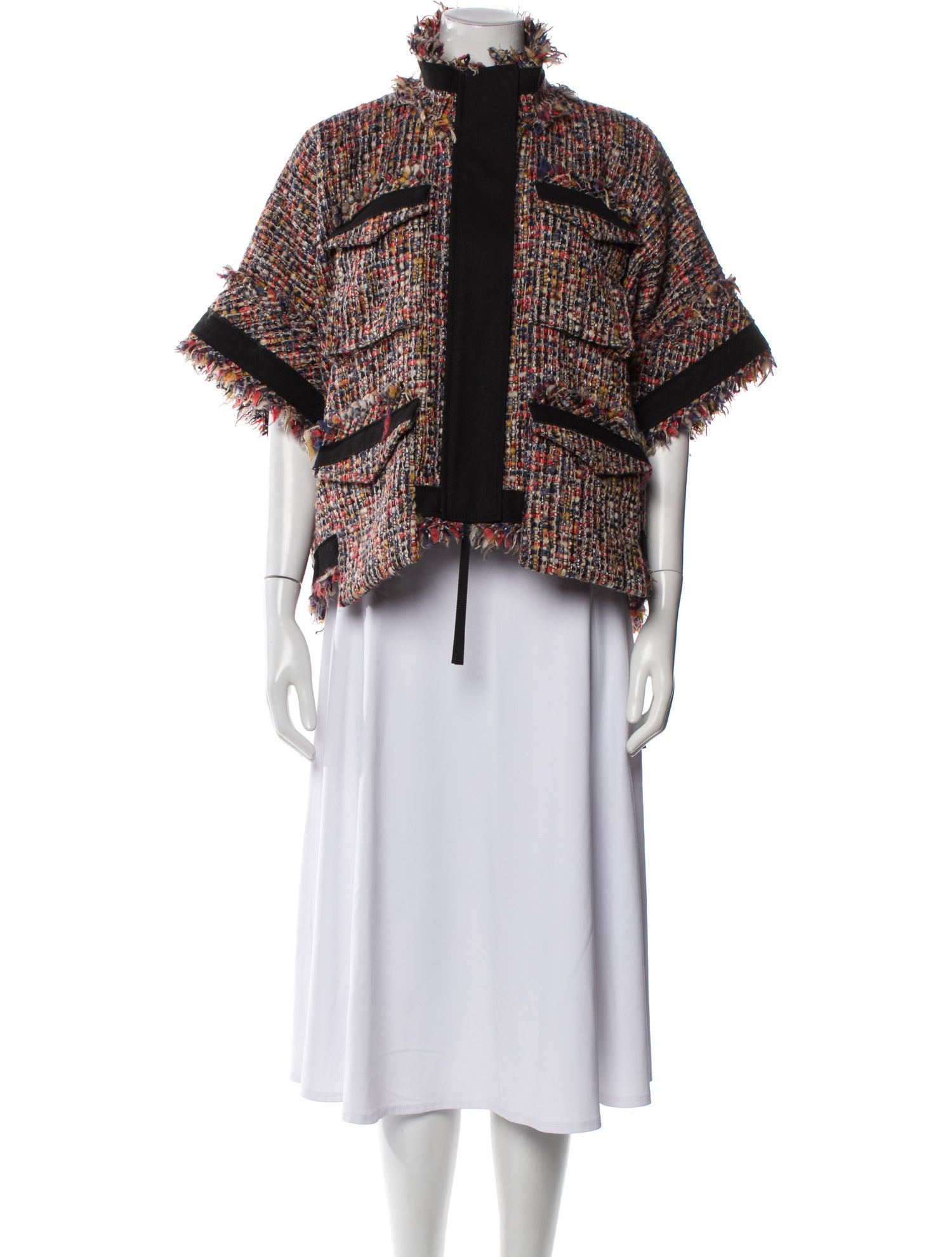 Sacai Wool Tweed Pattern Jacket