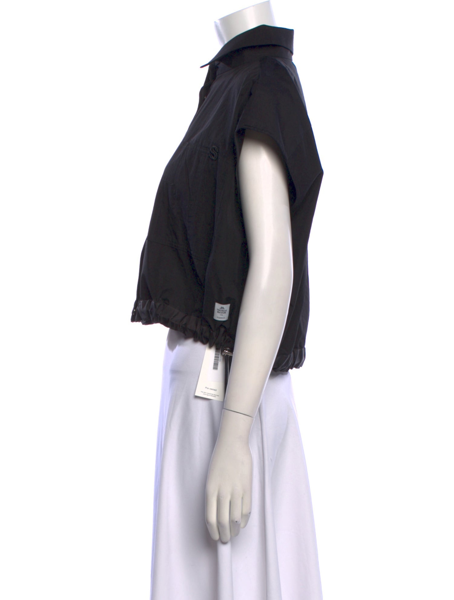 Sacai Short Sleeve Crop Top