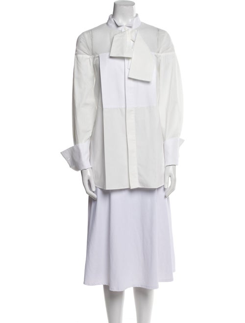 Sacai Long Sleeve Button-Up Top