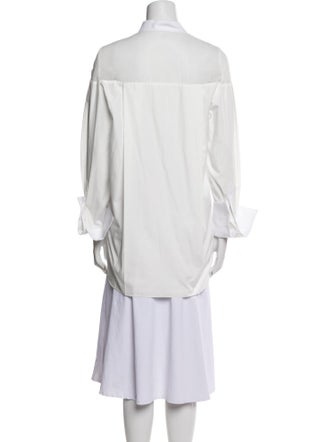 Sacai Long Sleeve Button-Up Top