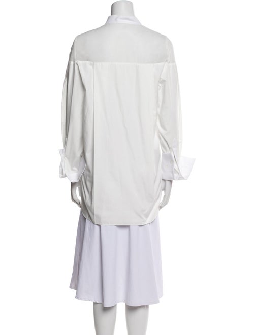 Sacai Long Sleeve Button-Up Top