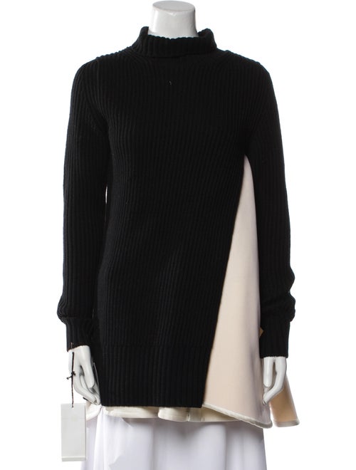 Sacai Wool Mock Neck Sweater