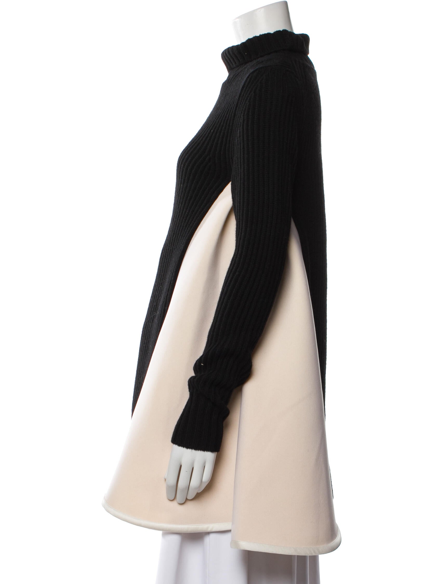 Sacai Wool Mock Neck Sweater