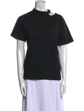 Sacai Mock Neck Short Sleeve T-Shirt