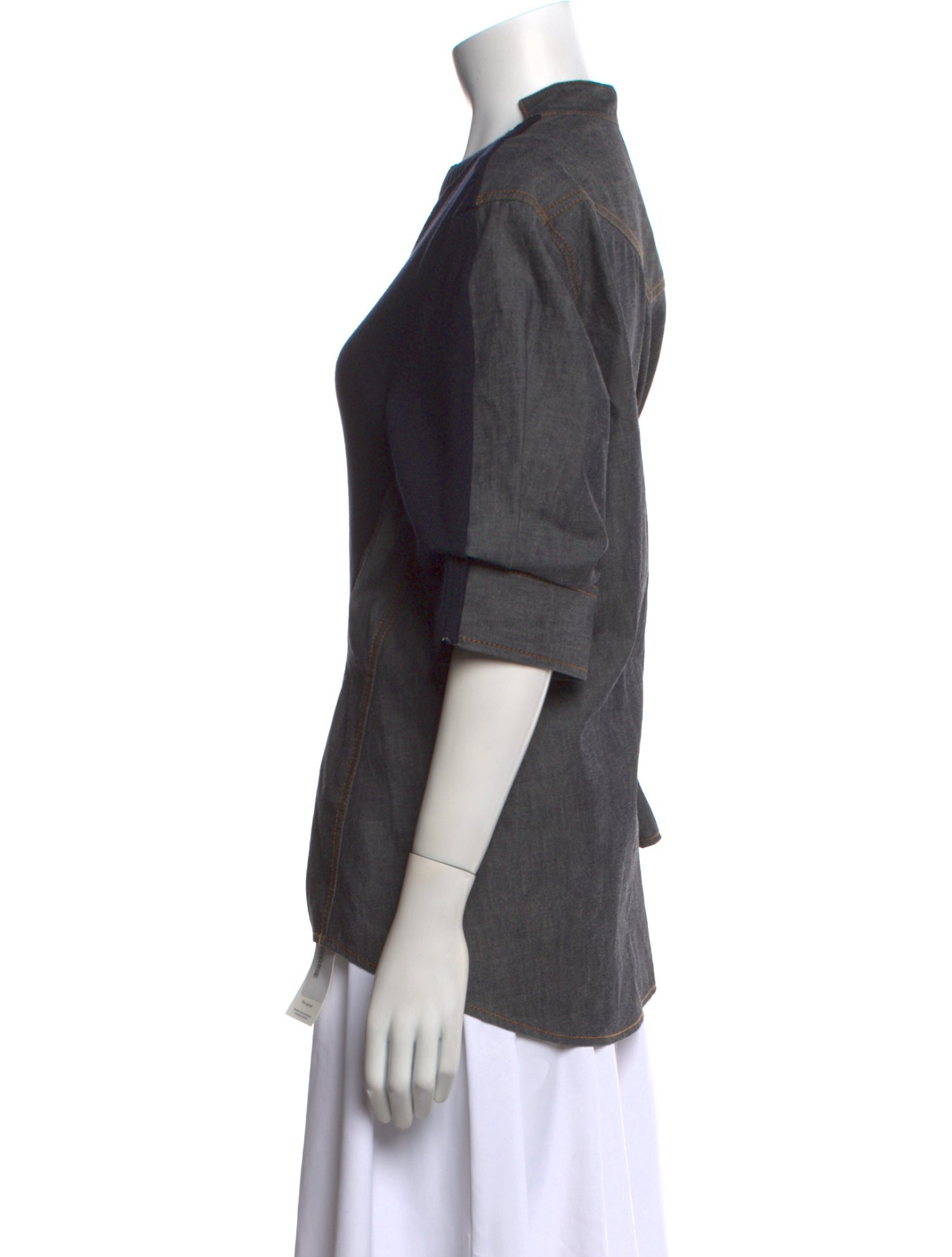 Sacai Crew Neck Three-Quarter Sleeve Sweatshirt