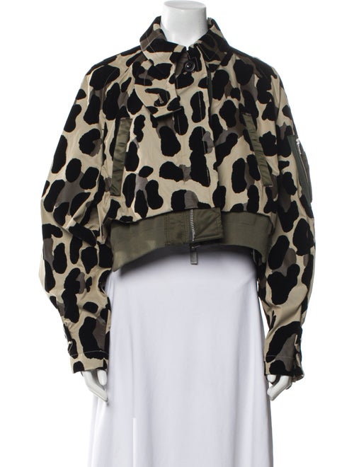 Sacai Animal Print Denim Jacket