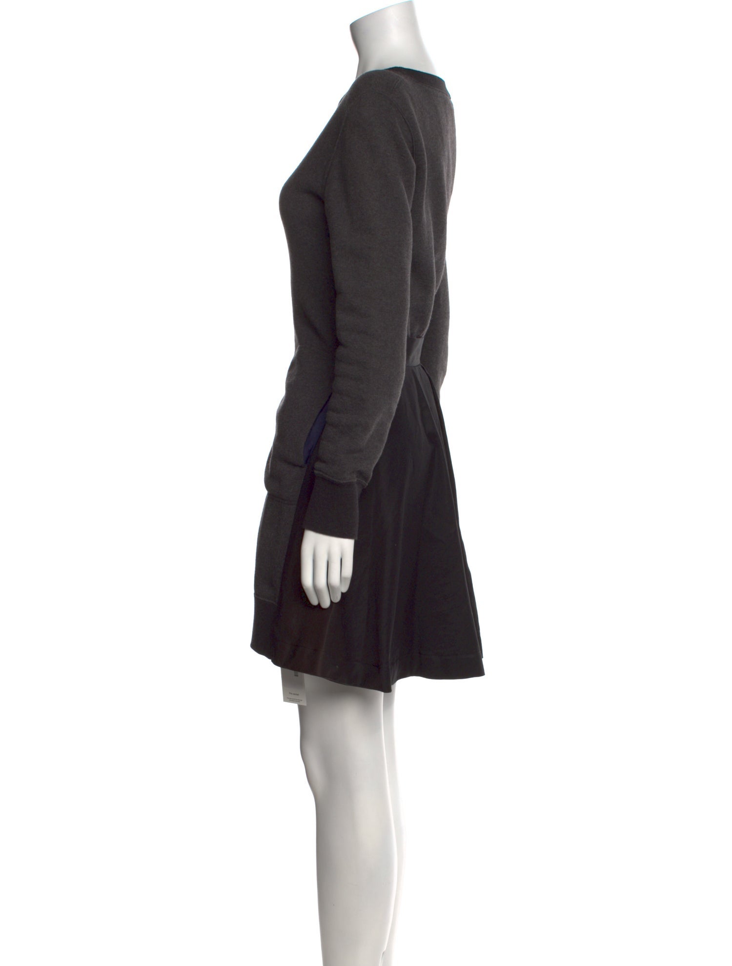 Sacai Bateau Neckline Mini Dress