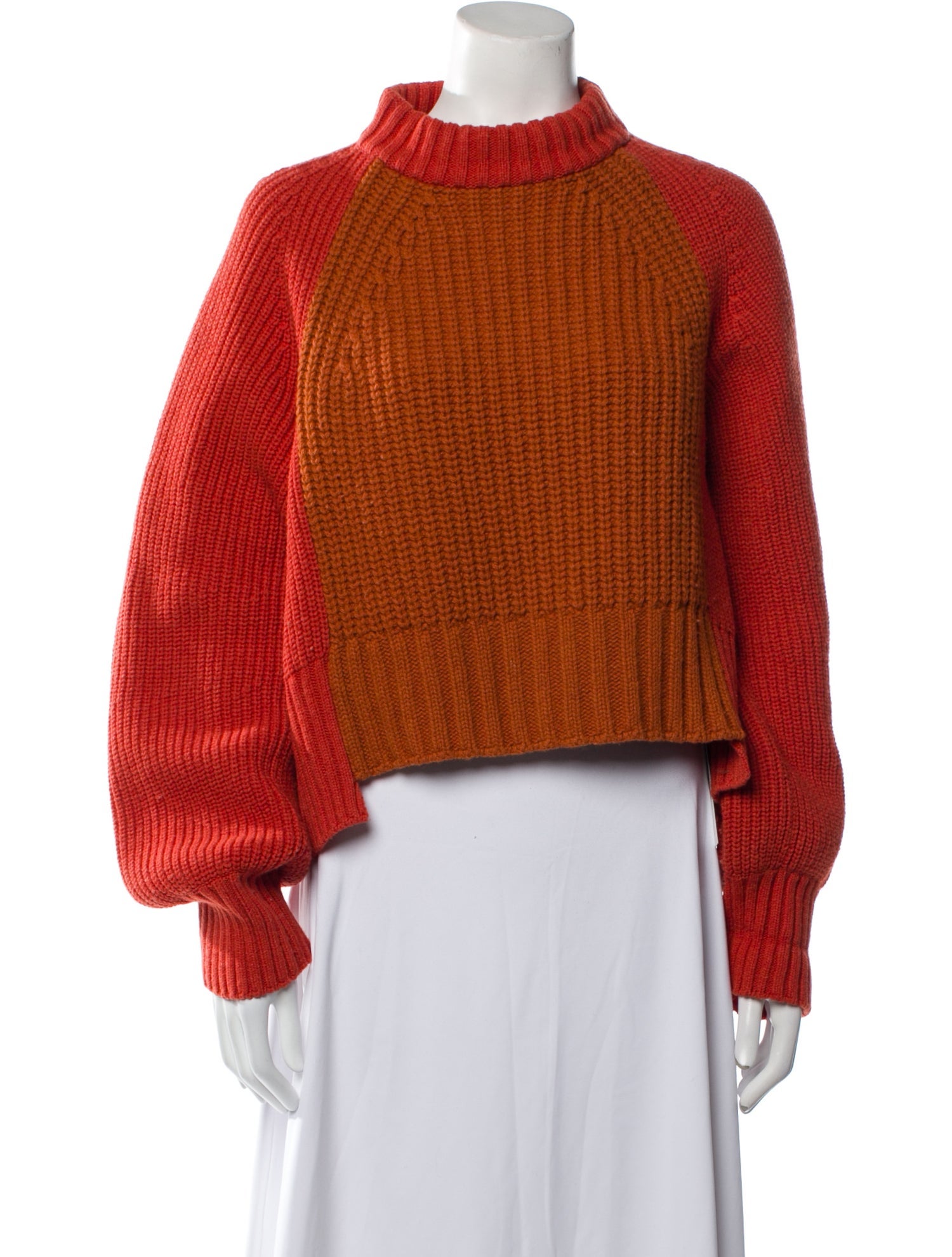 Sacai Wool Colorblock Pattern Sweater