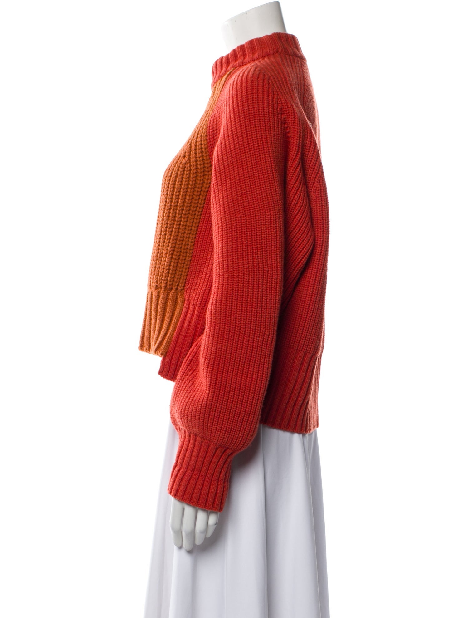 Sacai Wool Colorblock Pattern Sweater