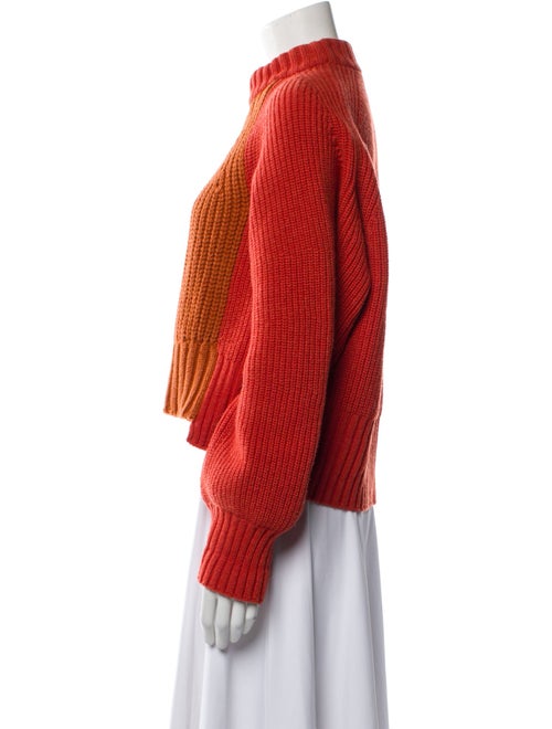 Sacai Wool Colorblock Pattern Sweater