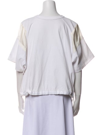 Sacai Scoop Neck Short Sleeve T-Shirt