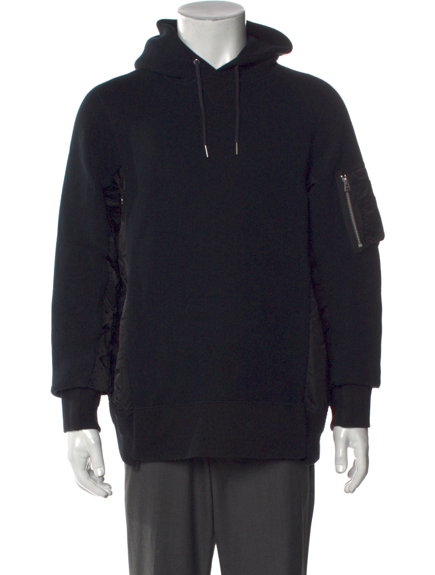Sacai Crew Neck Long Sleeve Hoodie