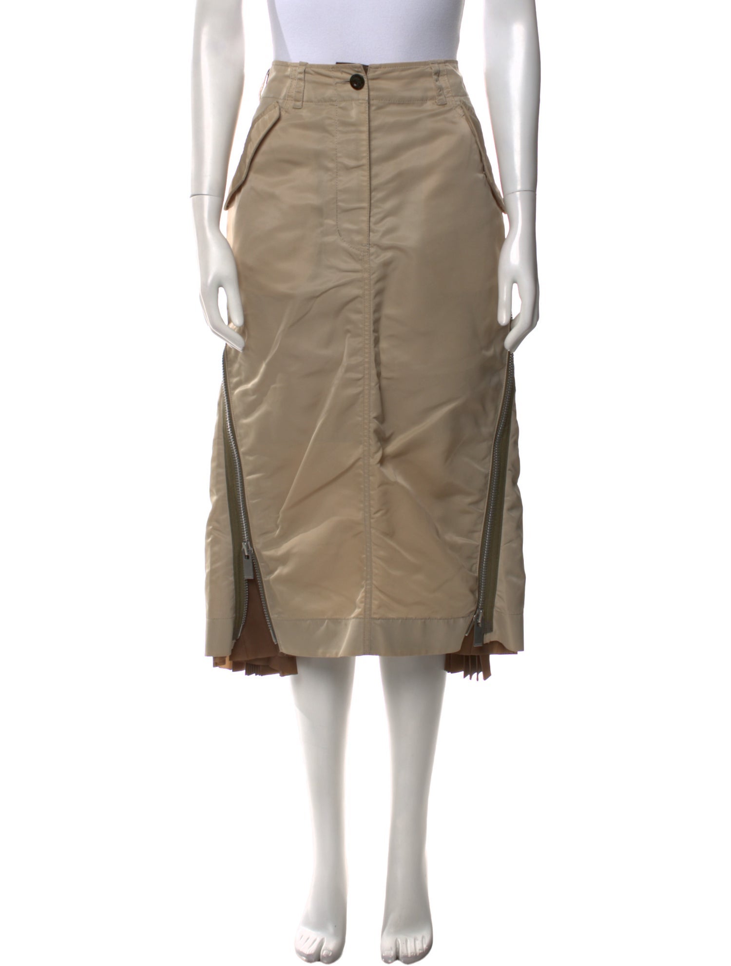 Sacai Nylon Knee-Length Skirt