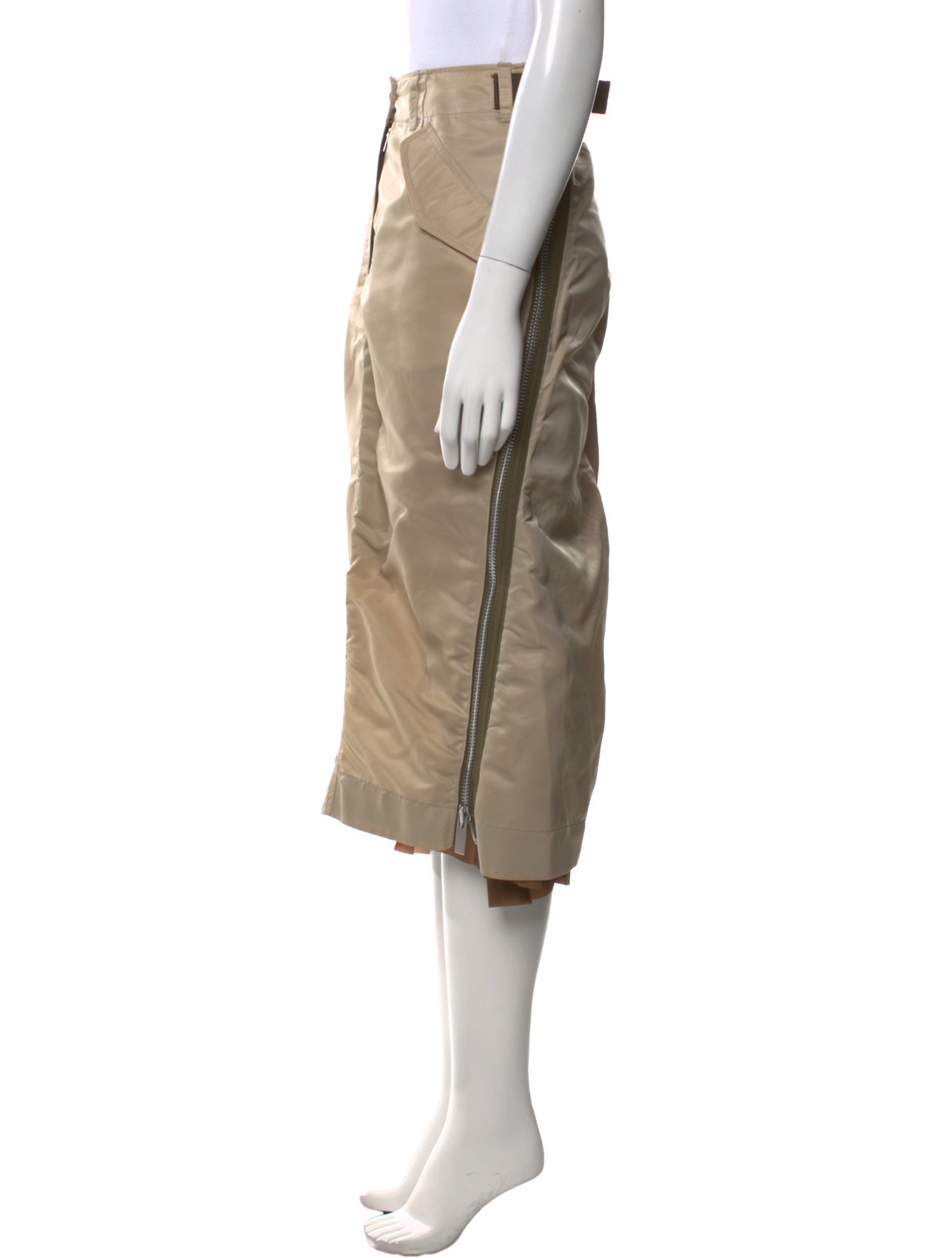 Sacai Nylon Knee-Length Skirt