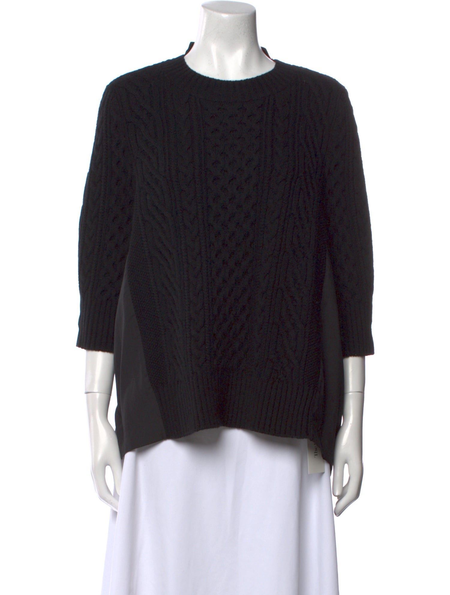 Sacai Wool Crew Neck Blouse