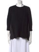 Sacai Wool Crew Neck Blouse