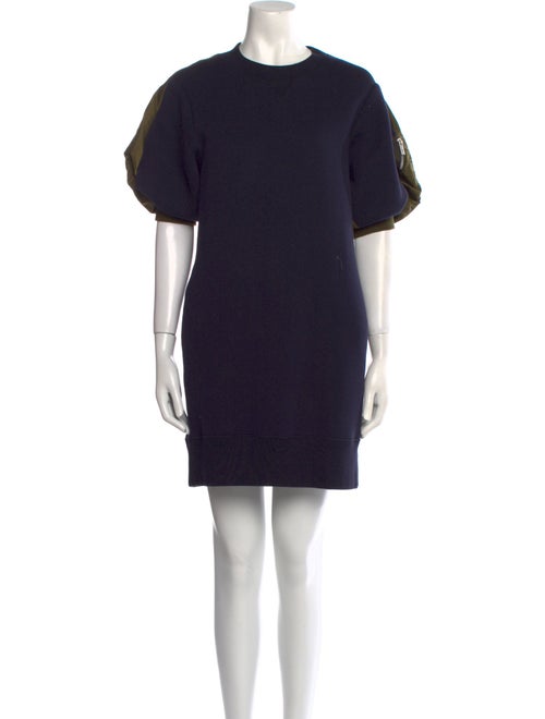 Sacai Crew Neck Mini Dress