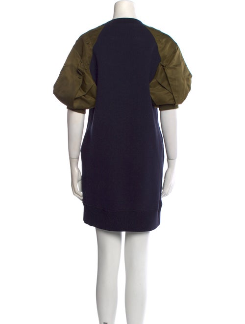 Sacai Crew Neck Mini Dress