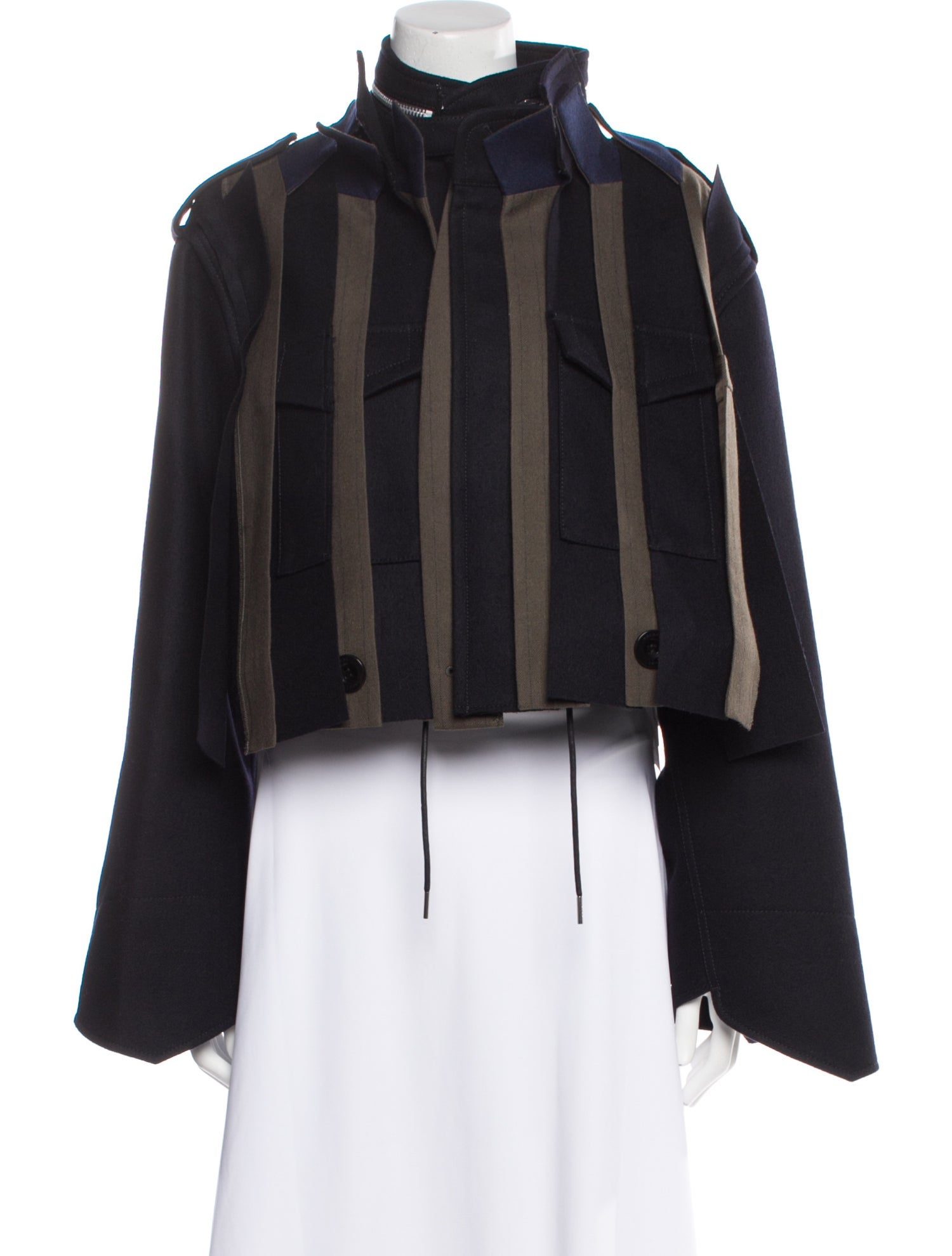 Sacai Wool Striped Jacket