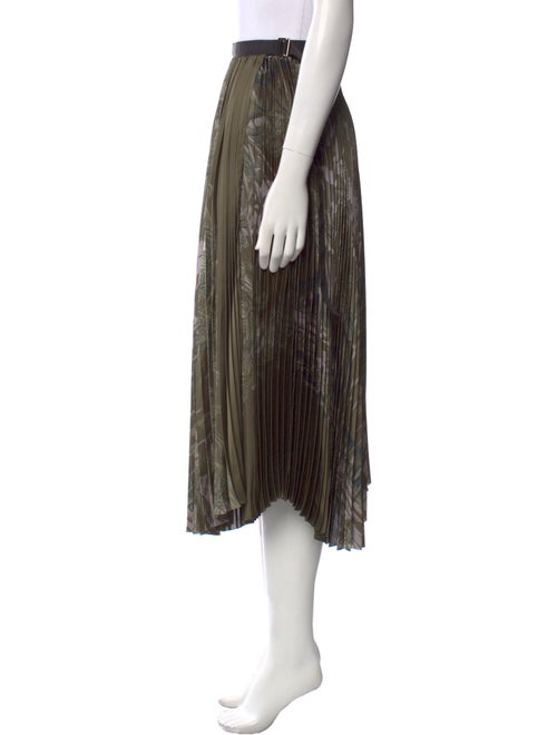 Sacai Pleated Accents Midi Length Skirt