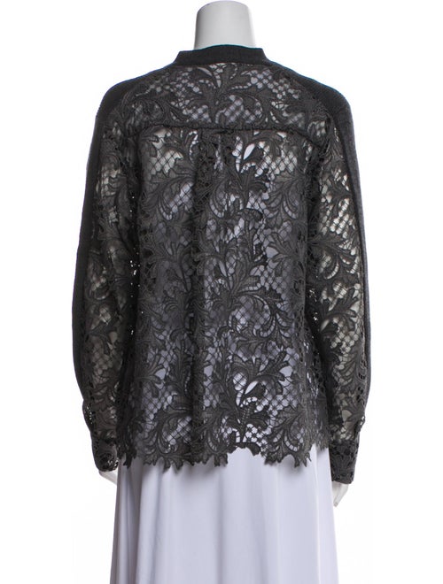 Sacai Wool V-Neck Sweater