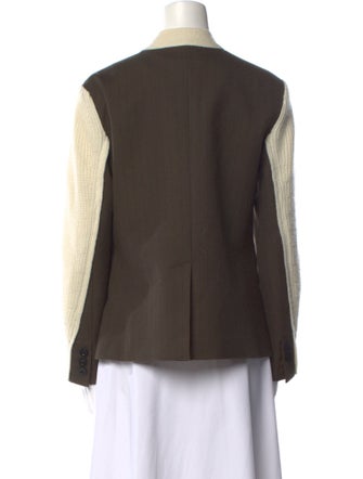 Sacai Wool Colorblock Pattern Sweater