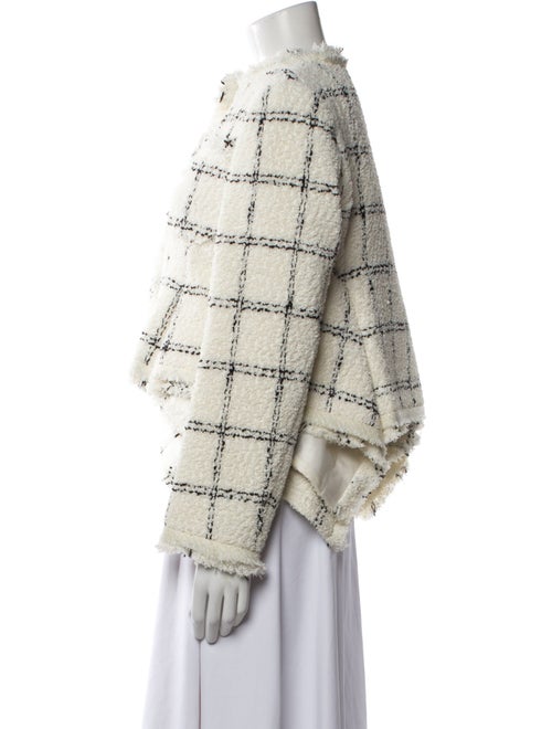 Sacai Nylon Plaid Print Jacket