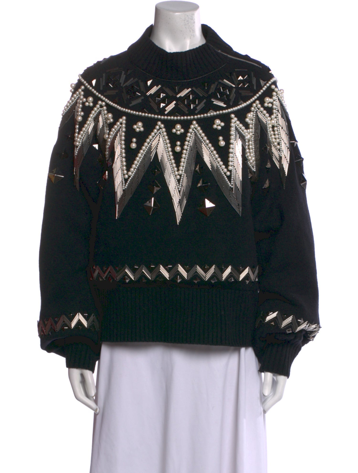 Sacai Wool Printed Sweater
