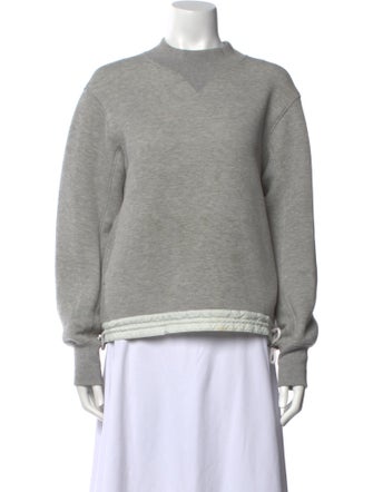 Sacai Crew Neck Long Sleeve Sweatshirt
