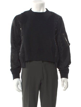 Sacai Crew Neck Long Sleeve Sweatshirt