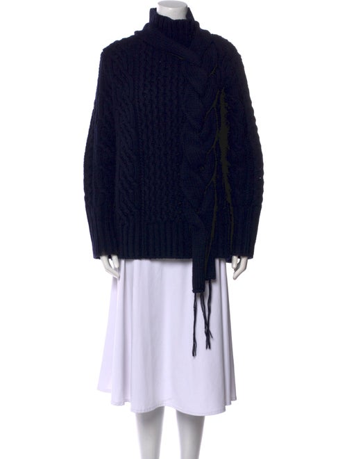 Sacai Virgin Wool Turtleneck Sweater