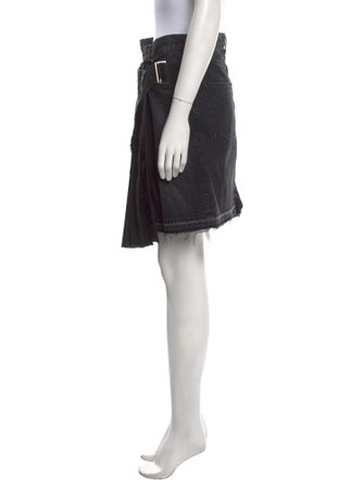 Sacai Raw-Edge Trim Mini Skirt