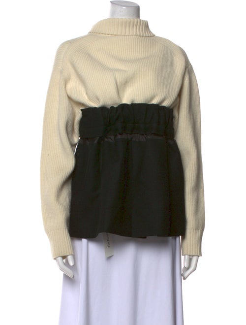 Sacai Wool Mock Neck Sweatshirt