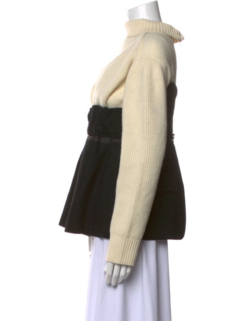 Sacai Wool Mock Neck Sweatshirt