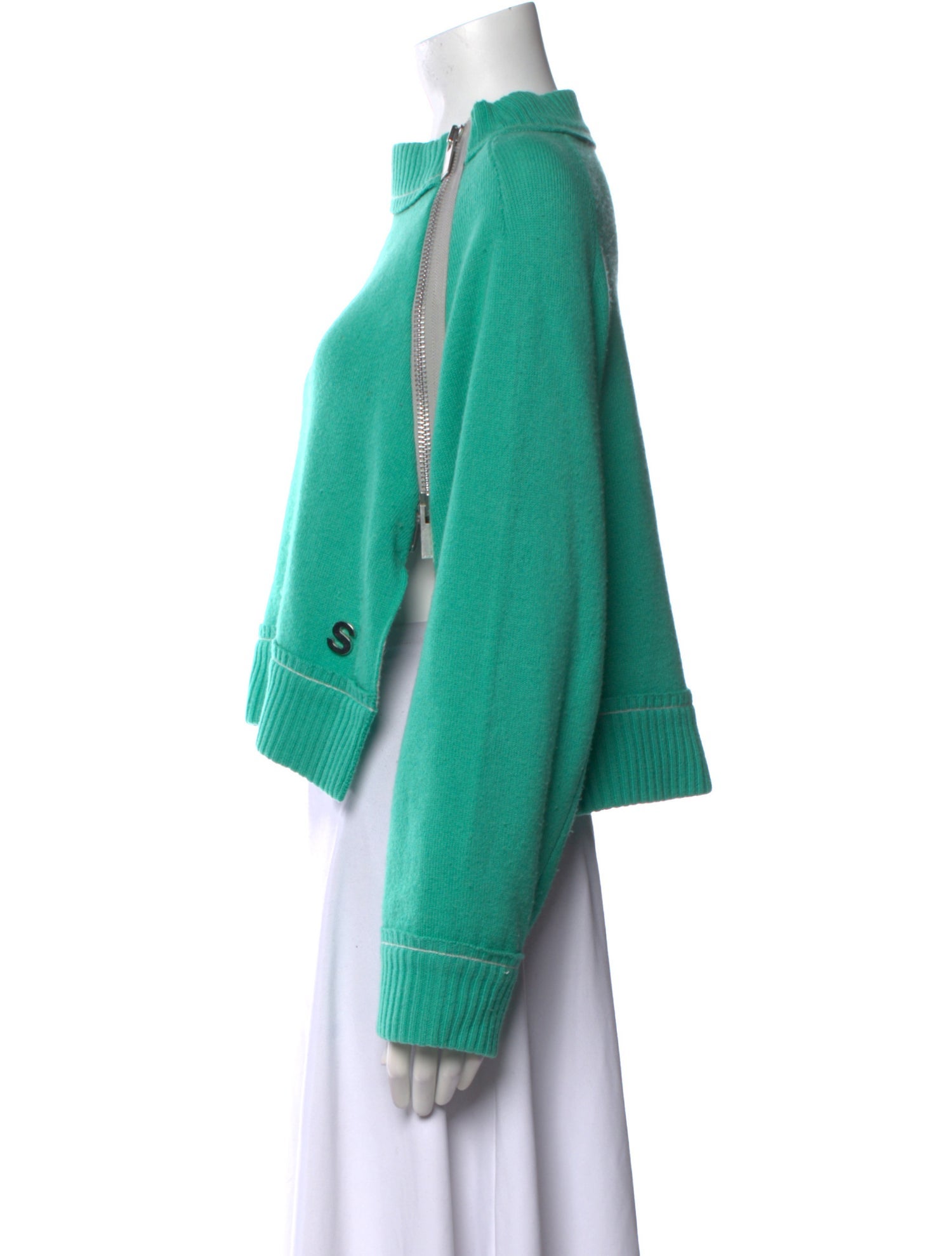 Sacai Cashmere Mock Neck Sweatshirt