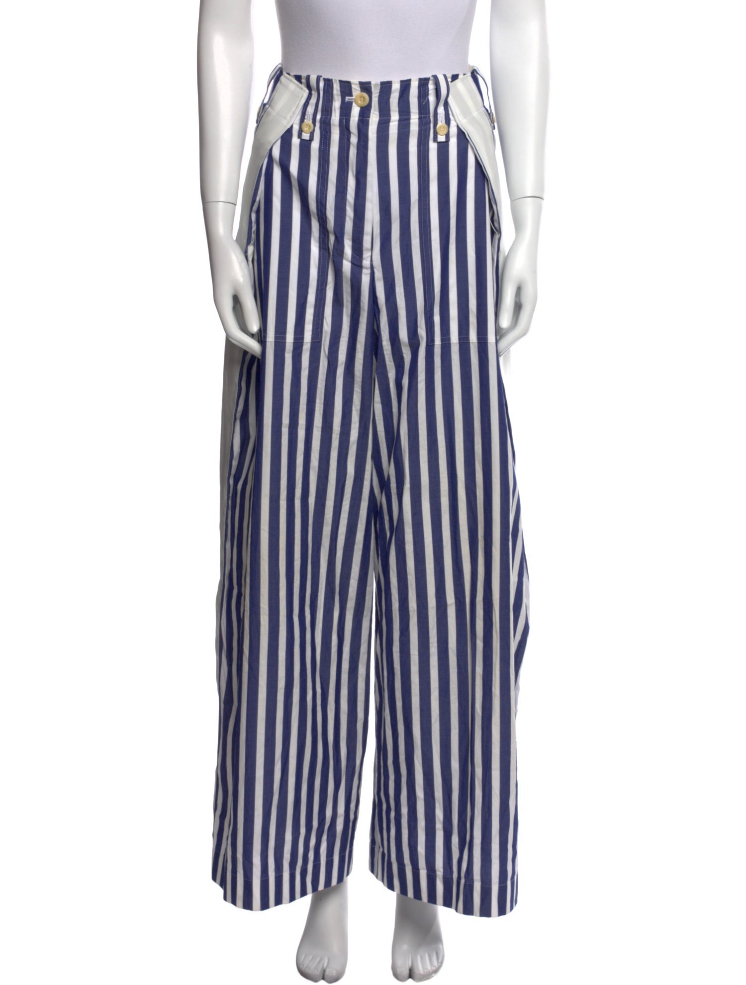 Sacai Striped Wide Leg Pants