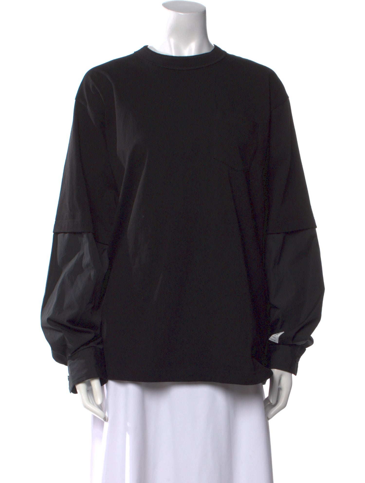 Sacai Crew Neck Long Sleeve Sweatshirt