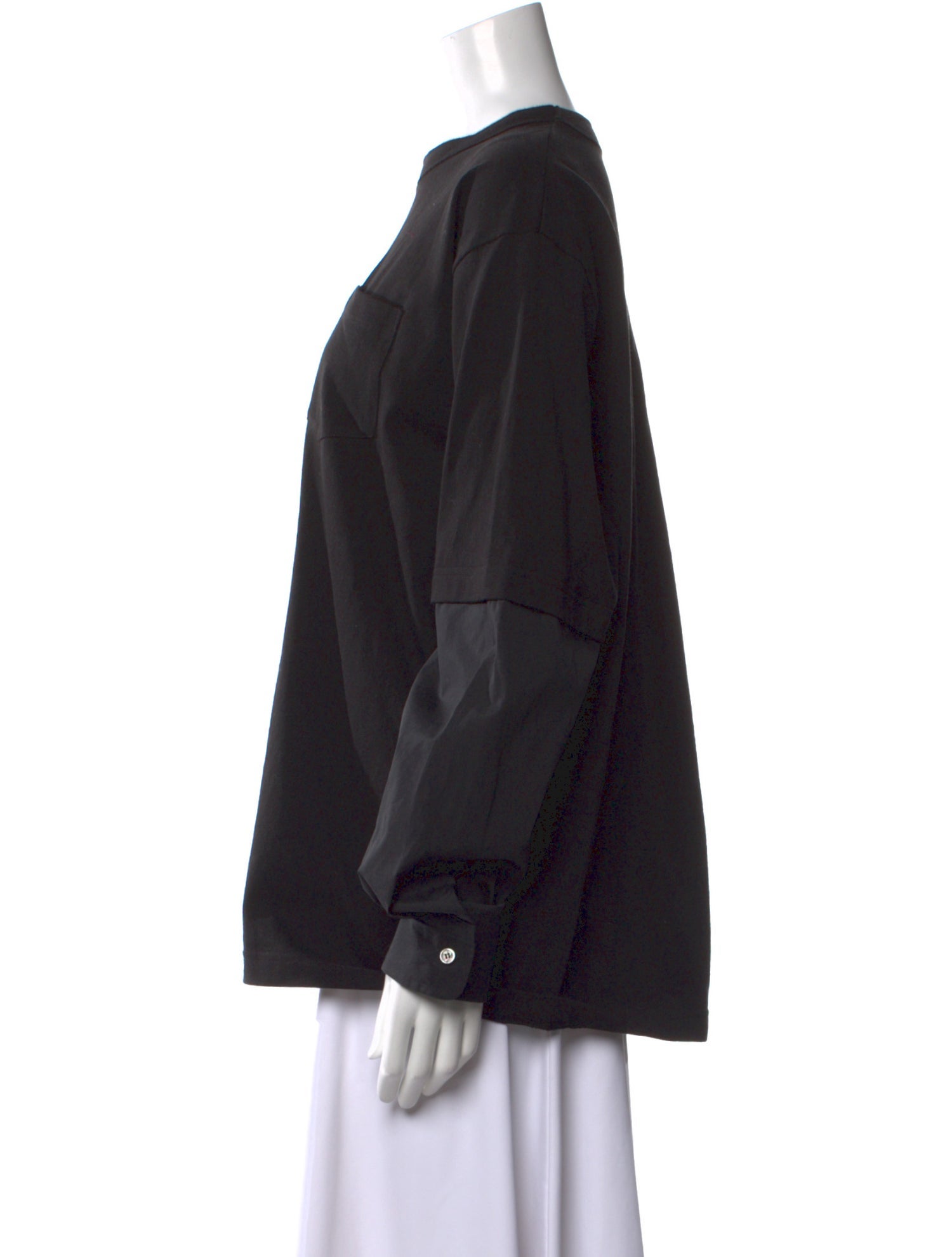 Sacai Crew Neck Long Sleeve Sweatshirt