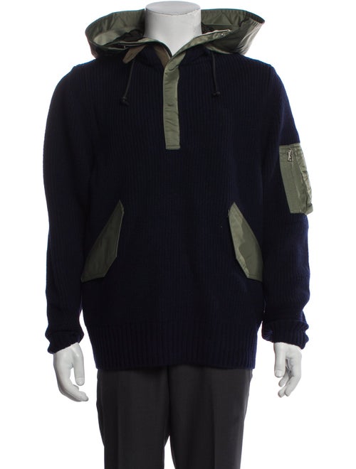 Sacai Wool Colorblock Pattern Pullover