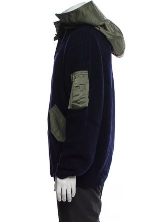 Sacai Wool Colorblock Pattern Pullover