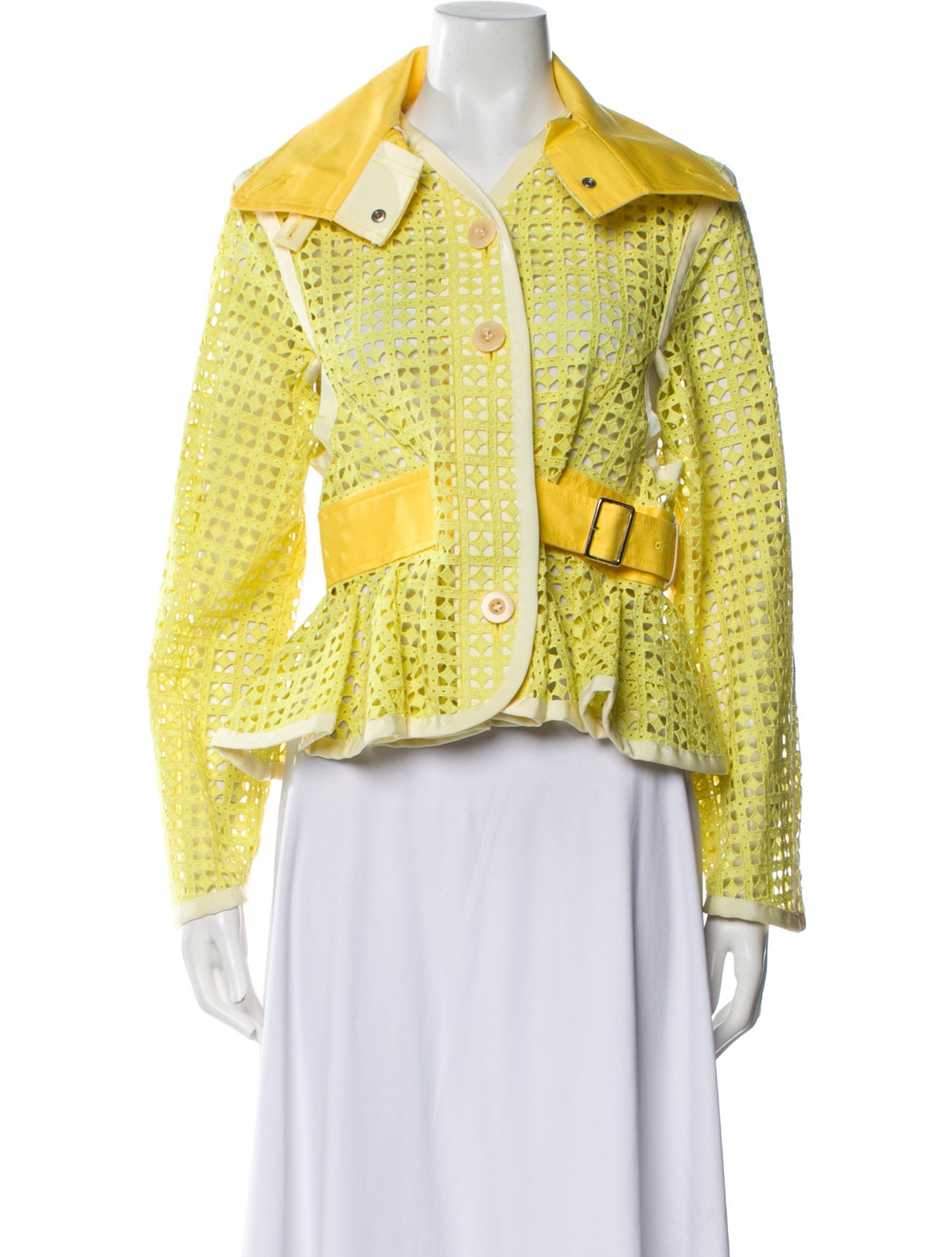 Sacai Tweed Pattern Blazer